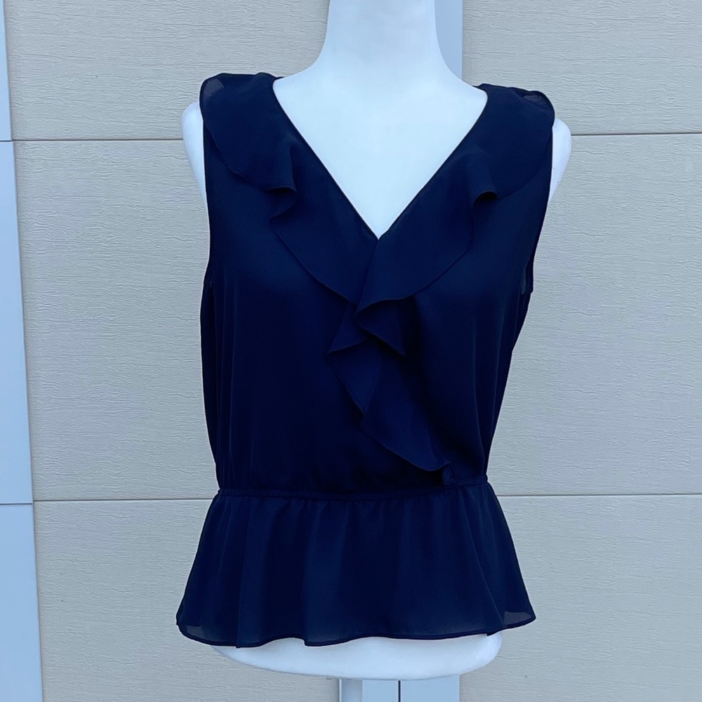 Banana republic blue blouse